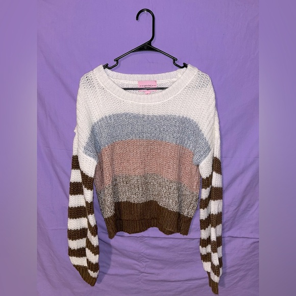 Multicolor Cropped Sweater - Picture 5 of 6
